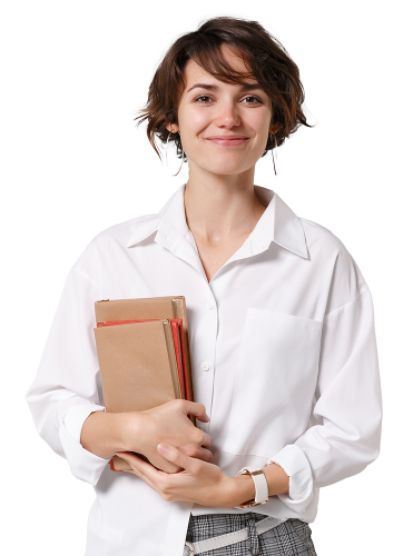 woman-with-white-shirt-holding-books